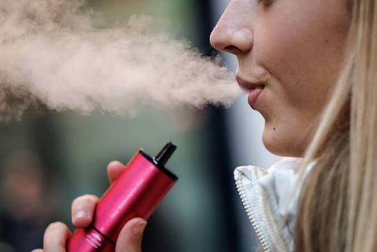 Person using a vape